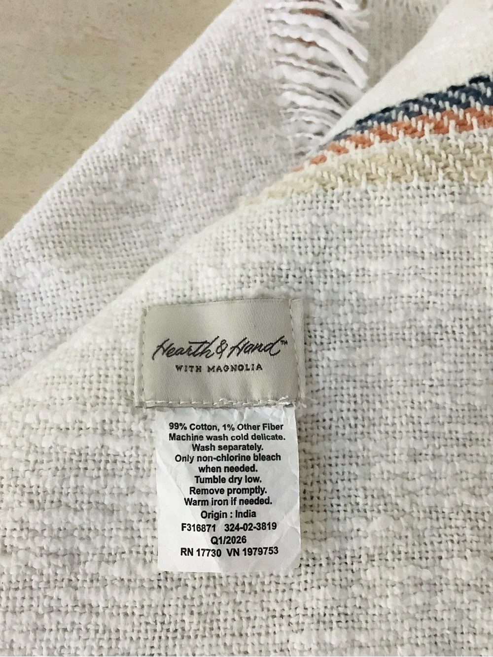 Hearth & Hand plaid throw